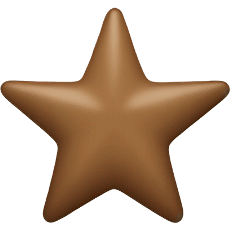 Brown beige star emoji