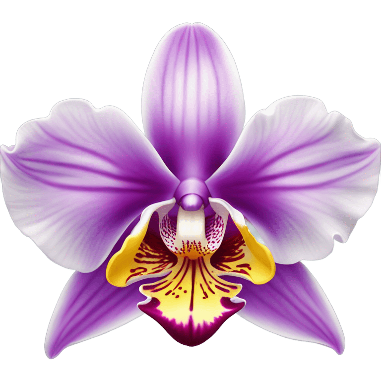 orchid flower emoji