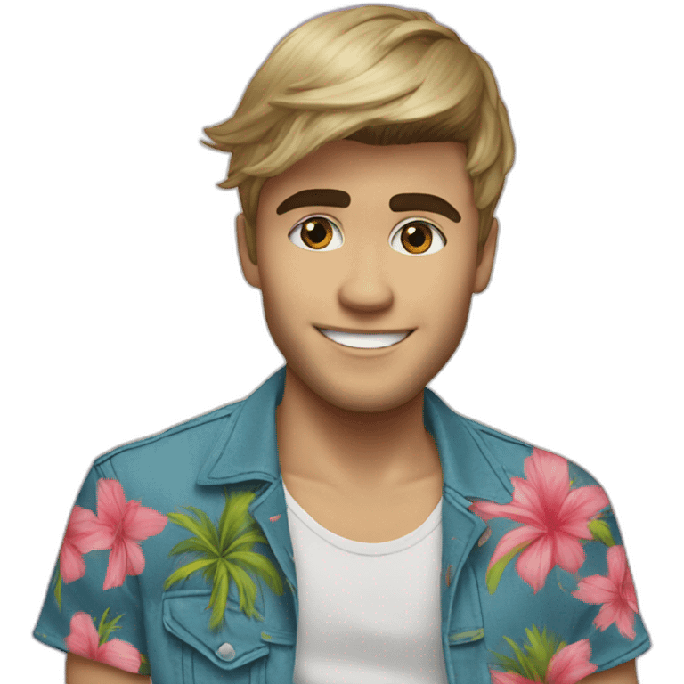 Justin Bieber Bora Bora emoji