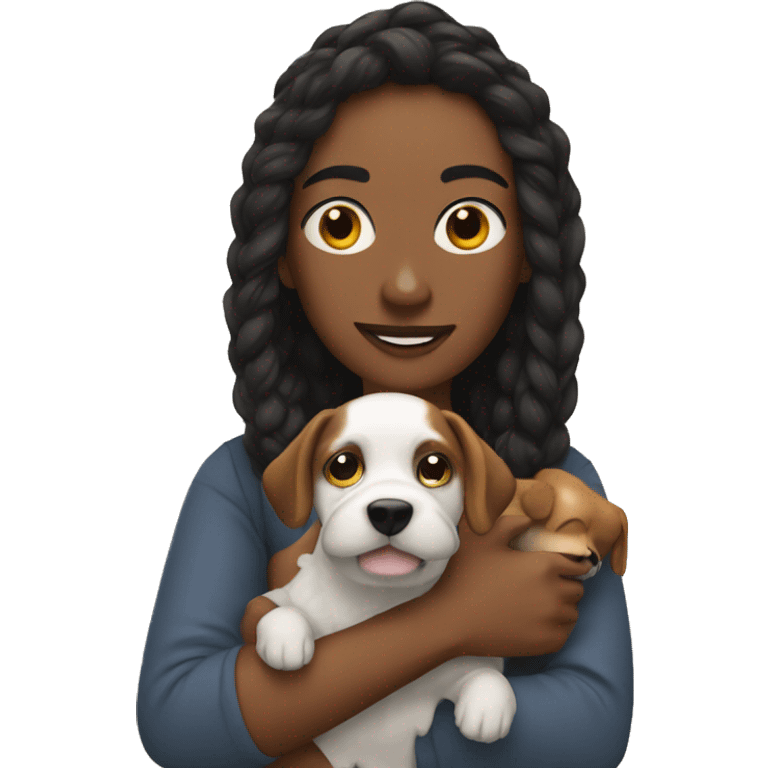 Me with my dog emoji