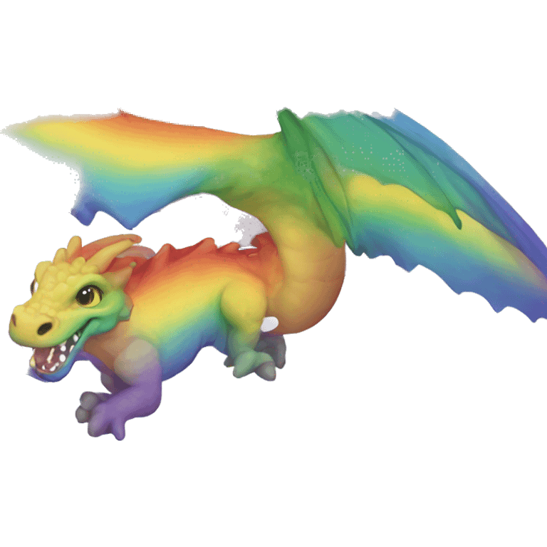 rainbow gradient dragon emoji