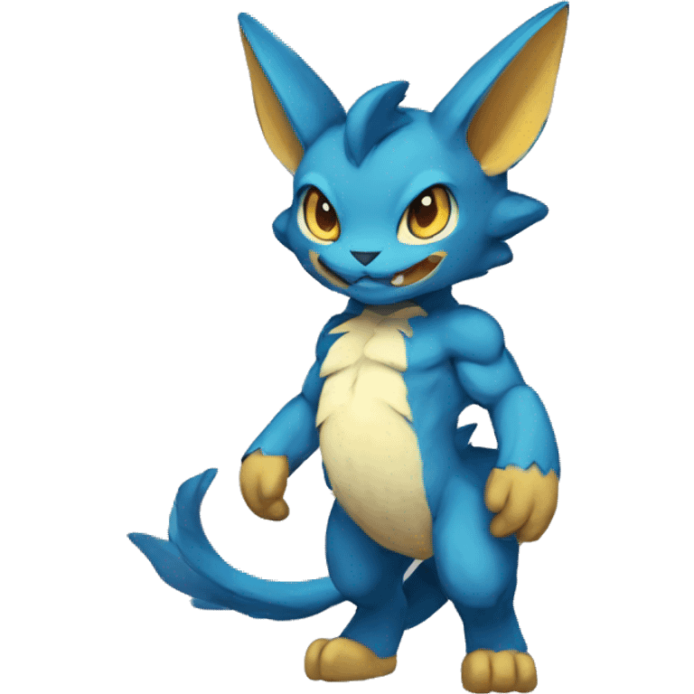 a anthro chibi-style Fakémon-hybrid full body emoji