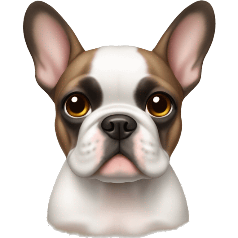 Fawn pied French Bulldog   emoji