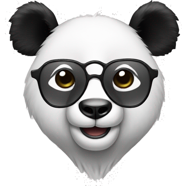 Panda with glasses emoji