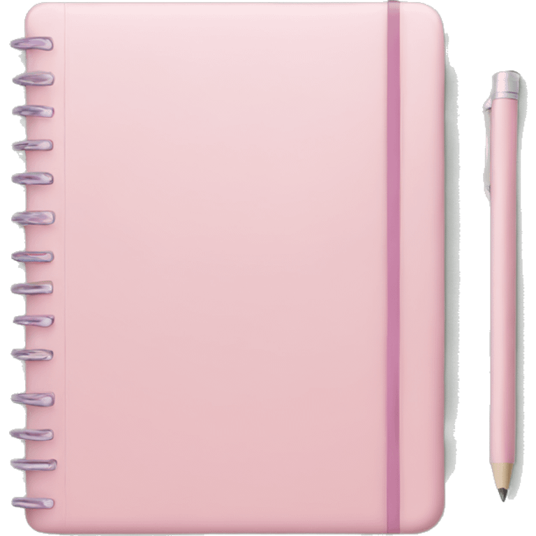 pastel pink notebook emoji