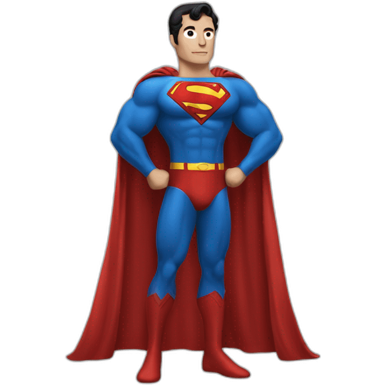 Superman en robe emoji