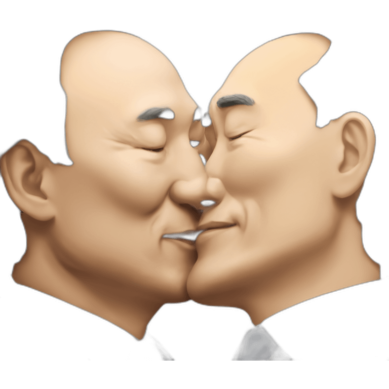 nazarbayev kissing putin emoji