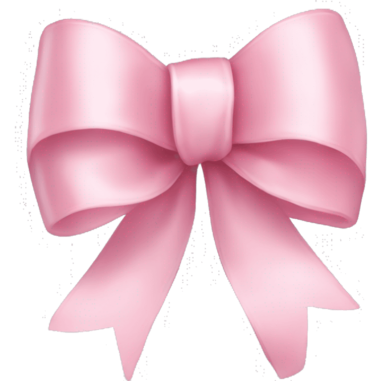 light pink ribbon bow emoji