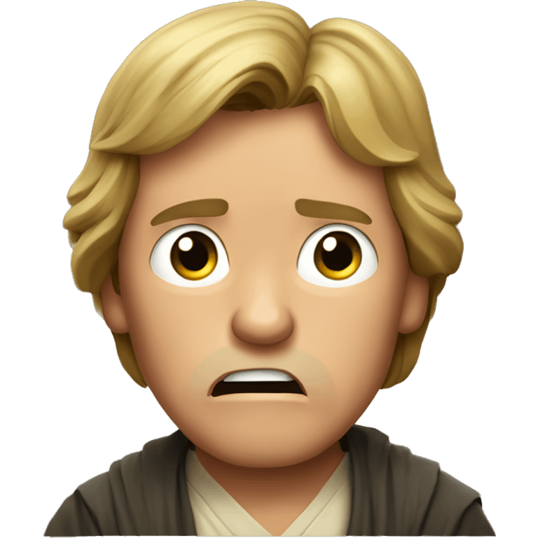 Scared Luke skywalker emoji