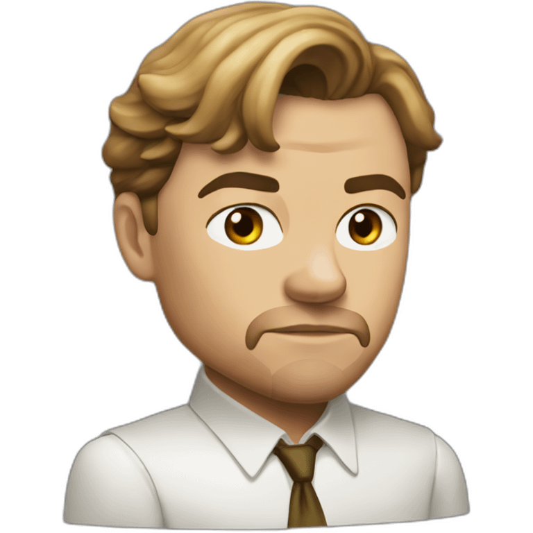 leonardo di caprio serious emoji