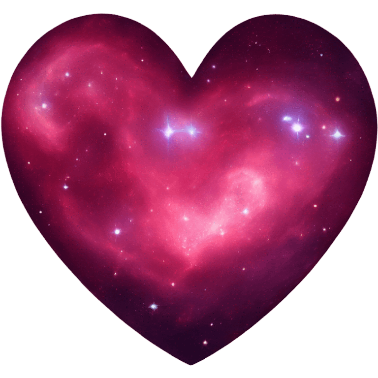 Crimson galaxy heart  emoji