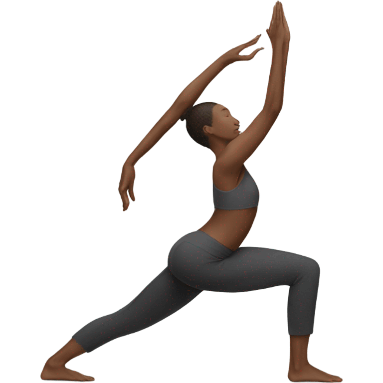 Yoga asana pose back bend full wheel emoji