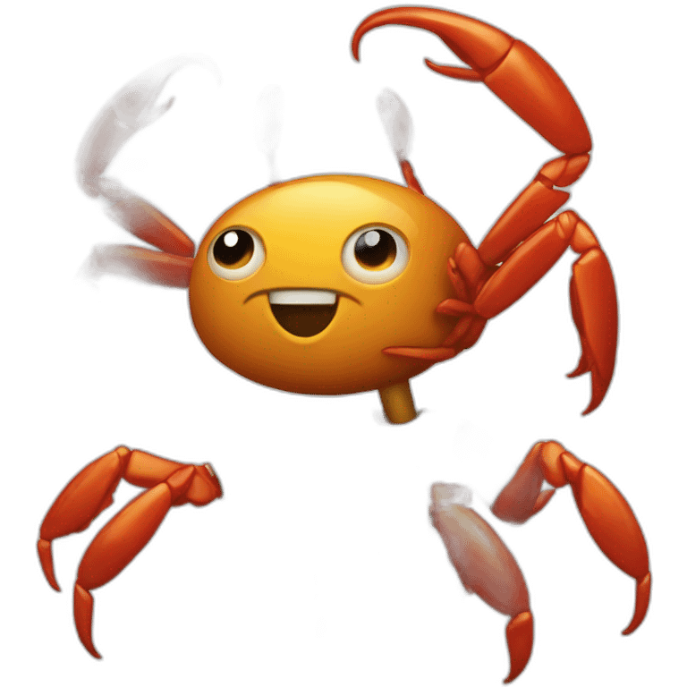 Gordan freman fight with hed crab emoji