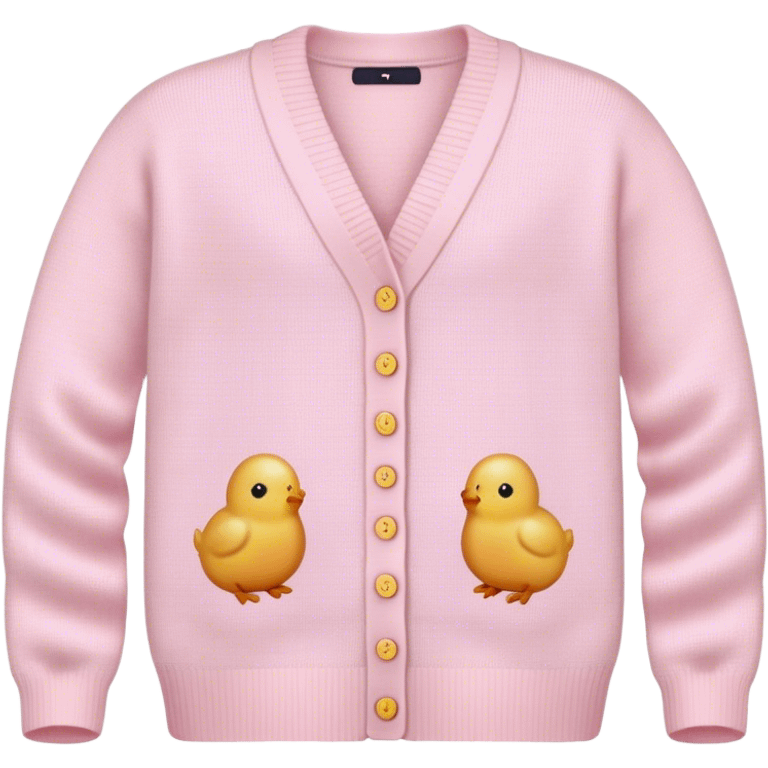 Pastel pink knit Easter cardigan  emoji