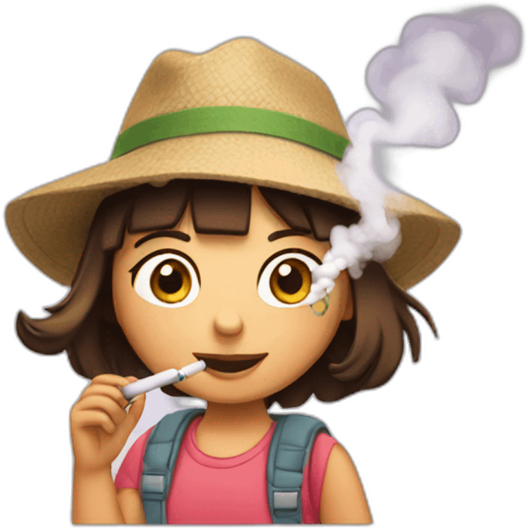 dora vaping hemp emoji