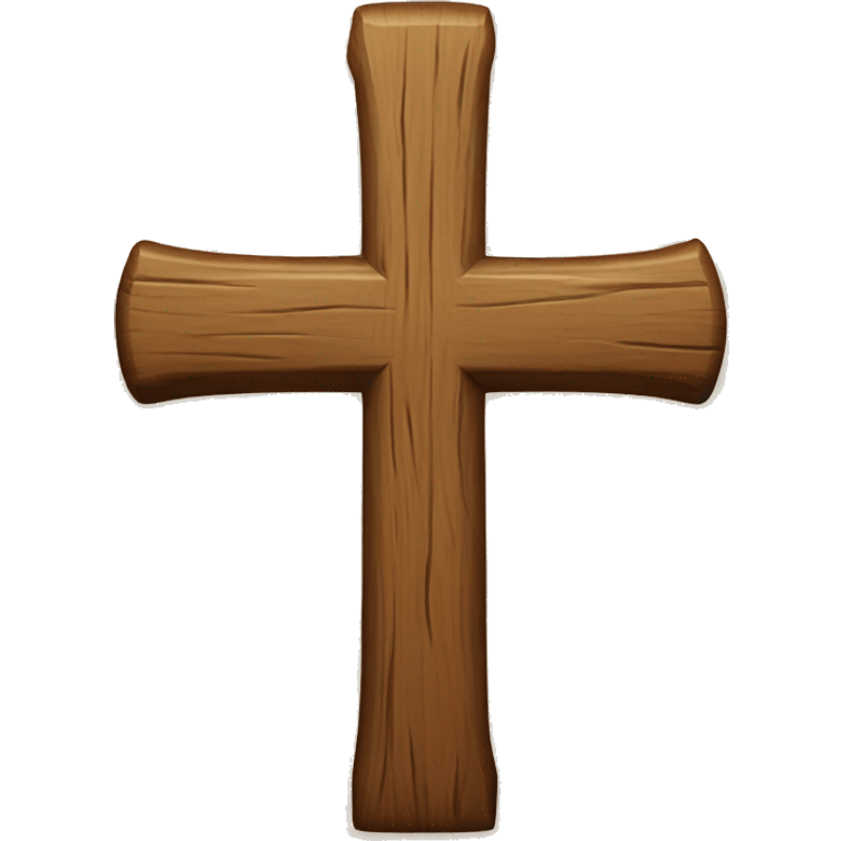 Wooden cross emoji