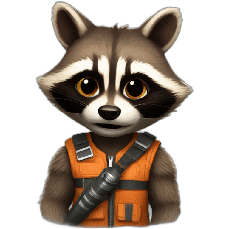 rocket raccoon emoji