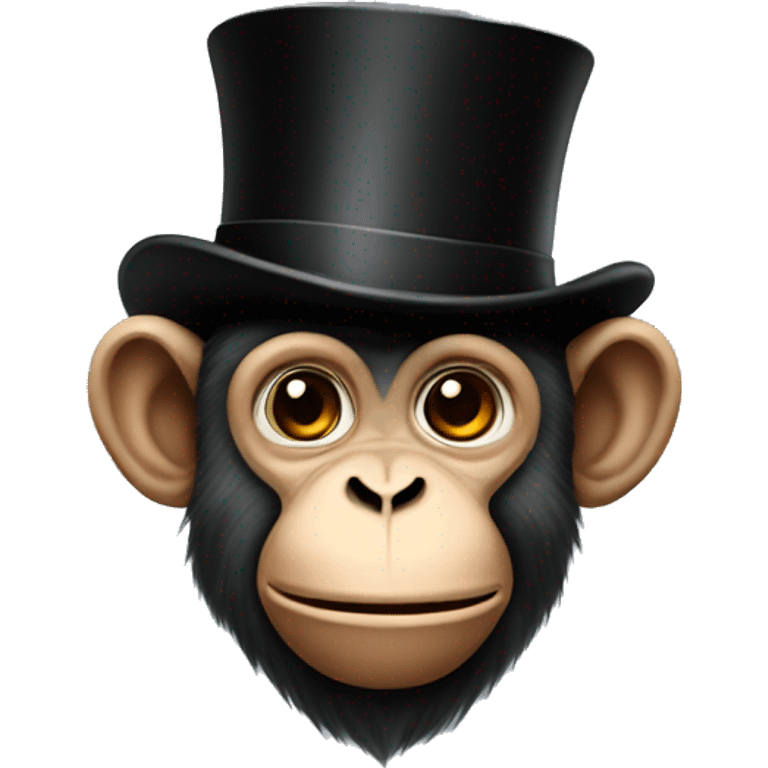 monkey with a top hat emoji