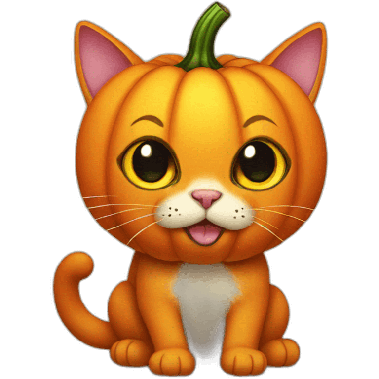 Pumkin cat emoji