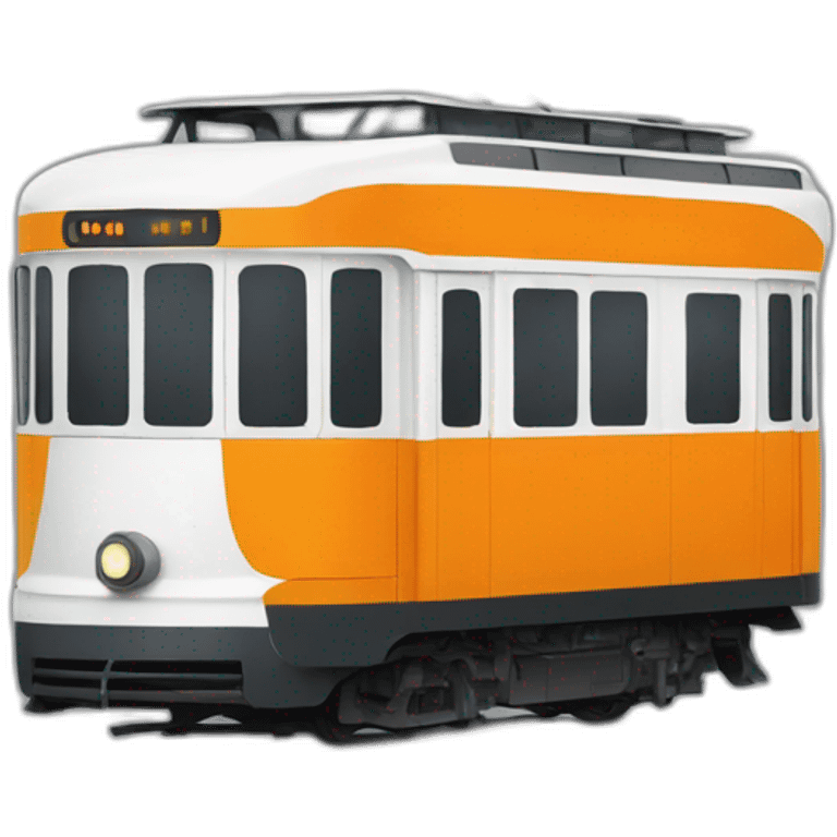 tram orange blanc emoji