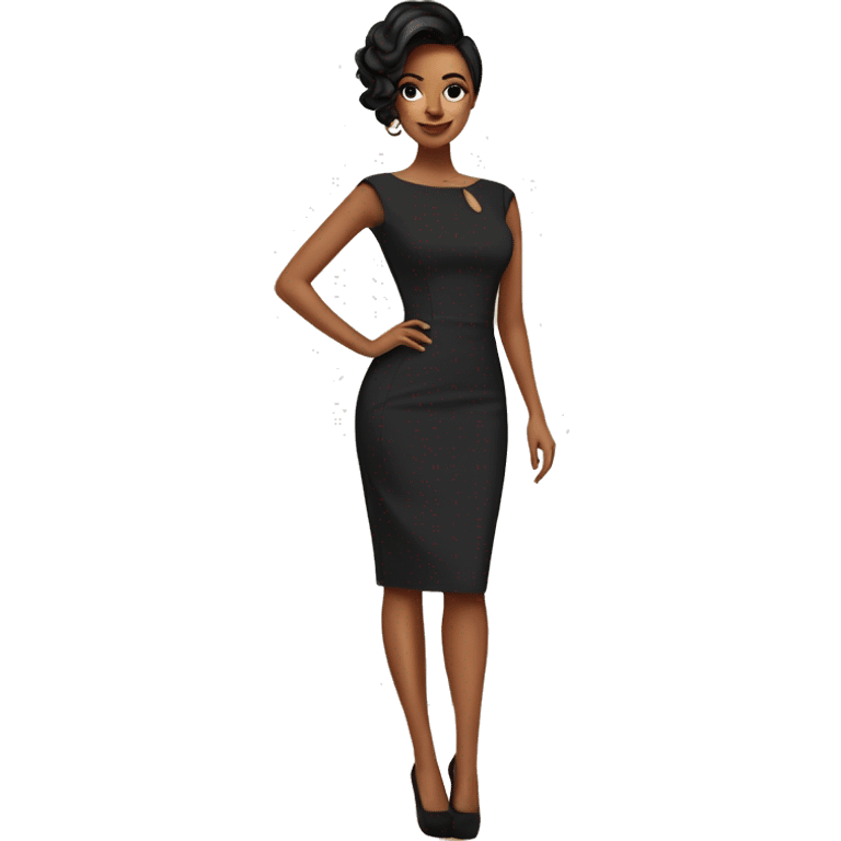 Karla Kendra Poulter pencil dress emoji