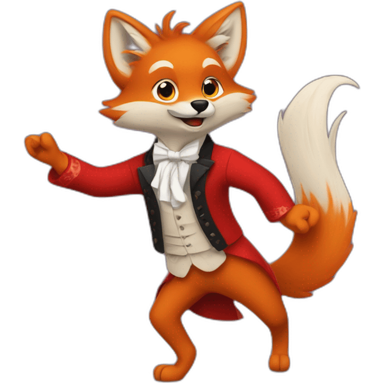 Renard qui danse le flamenco  emoji