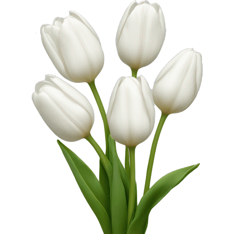 White tulips  emoji