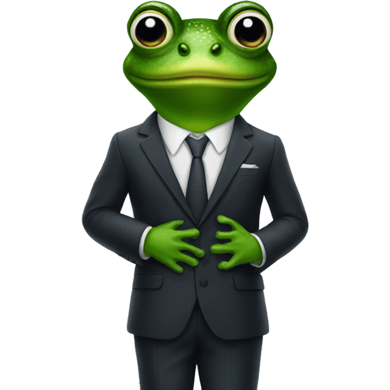 frog in a suit emoji