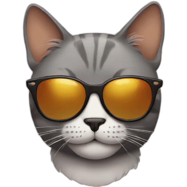 Cat with sunglasses emoji