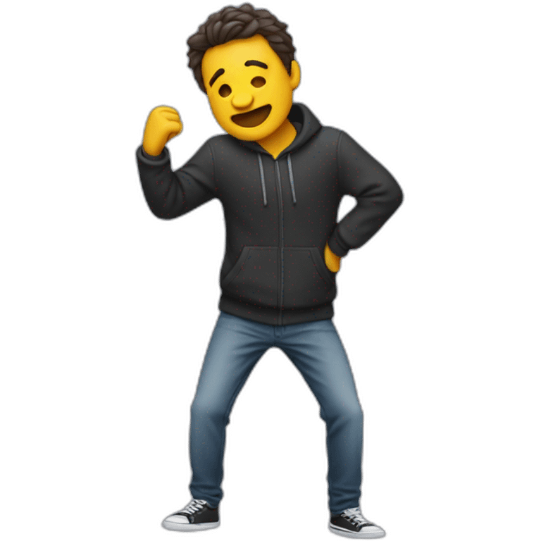 Homme qui dab emoji