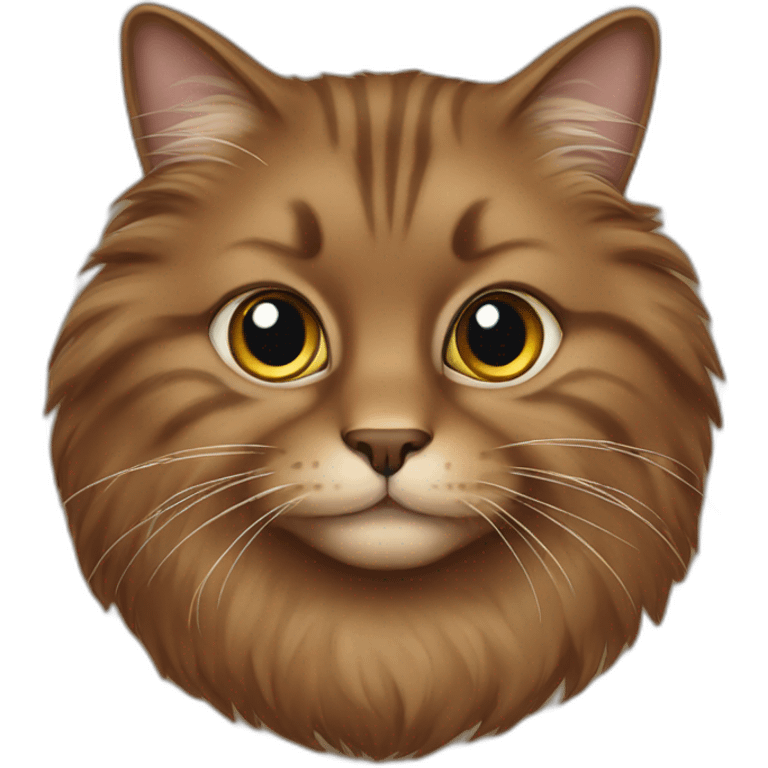 brown fluffy cat emoji