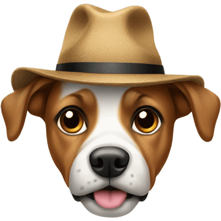 Dog with hat emoji