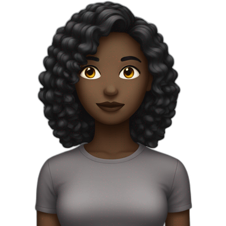 Darker pretty girl emoji