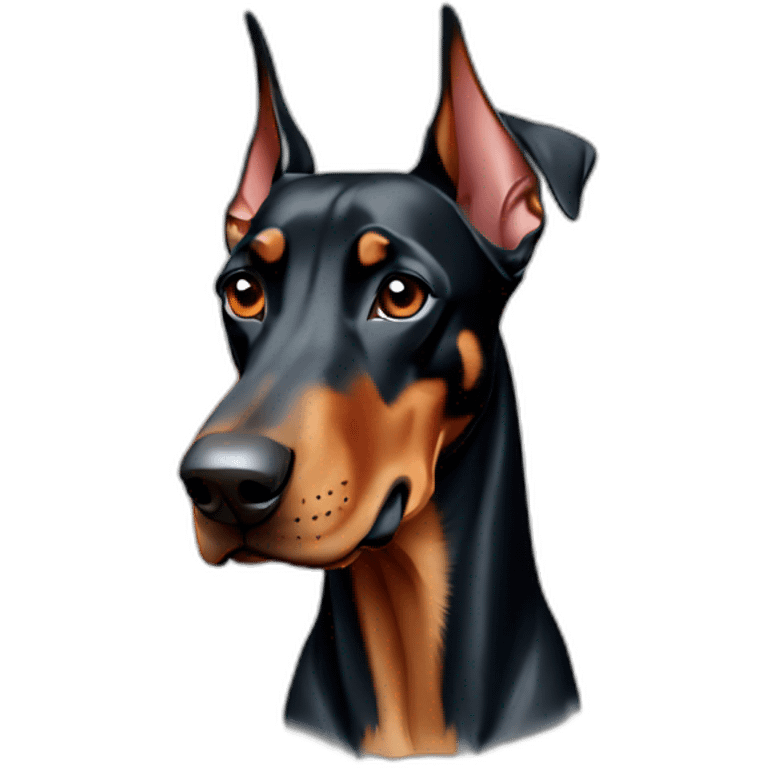 Doberman dog for PR agency emoji