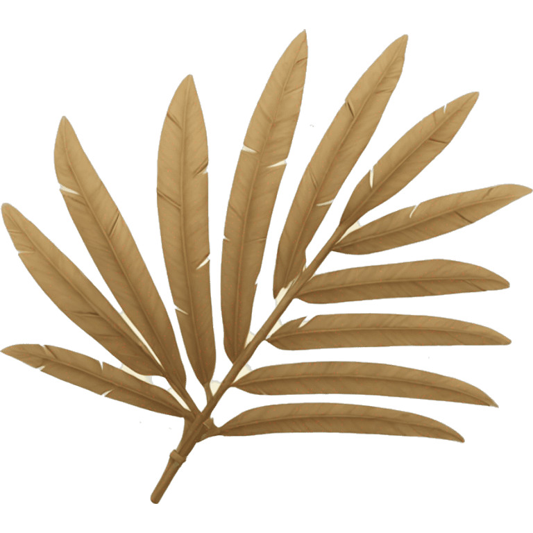 Beige Palm leaf  emoji