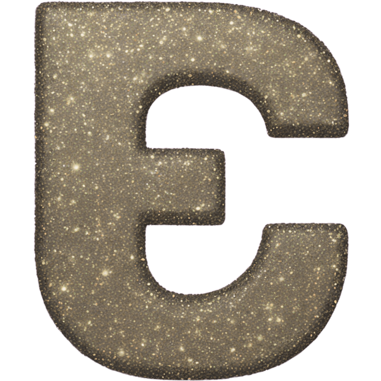 Glitter letter G emoji