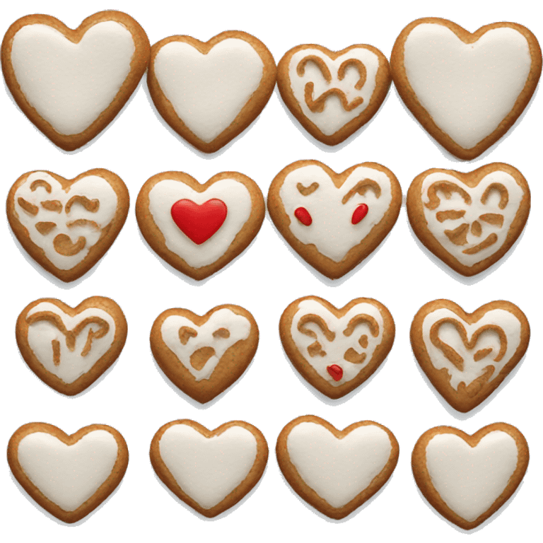 german ginger bread heart emoji