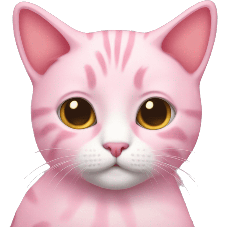 Pink cat of the Meinkun breed emoji