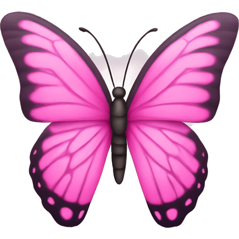 Pink butterfly clip art  emoji