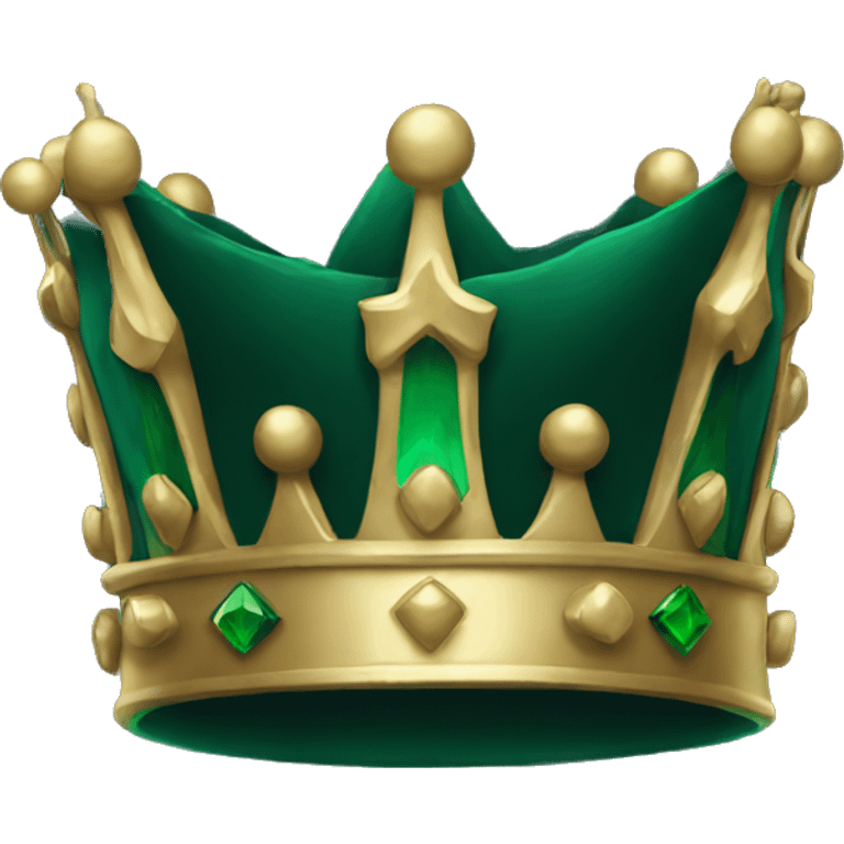 dark green crown emoji