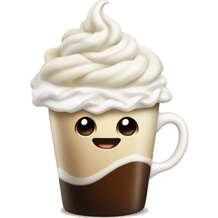 Coffee with whipped cream  emoji