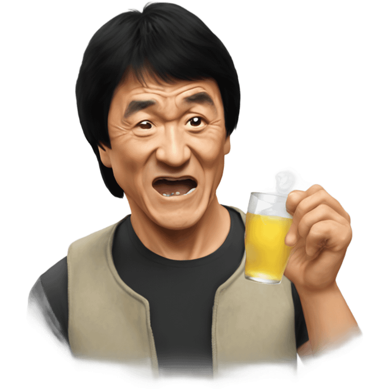 Jackie Chan tasting something sour emoji