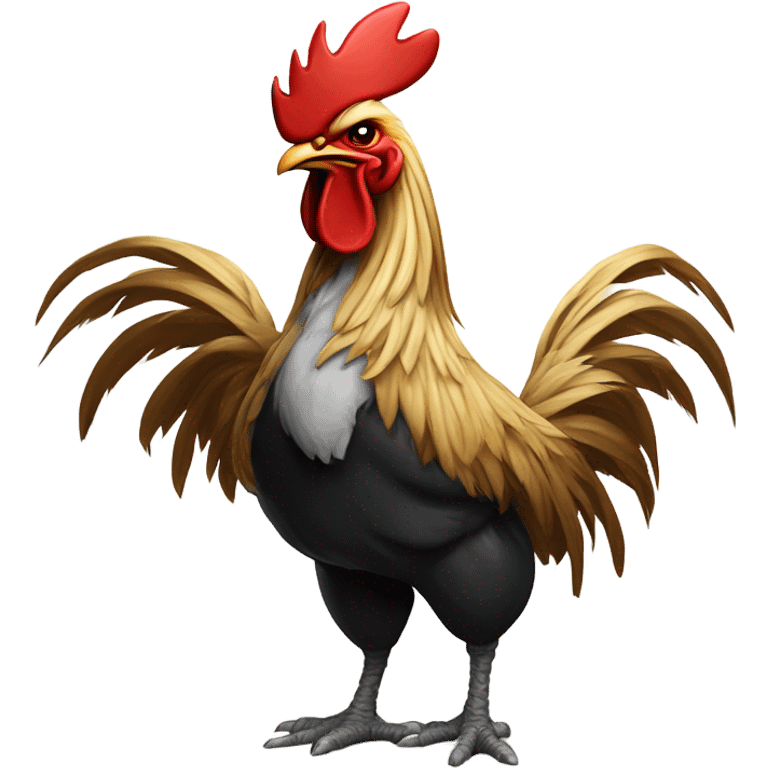 Angry rooster jiujitsu  emoji