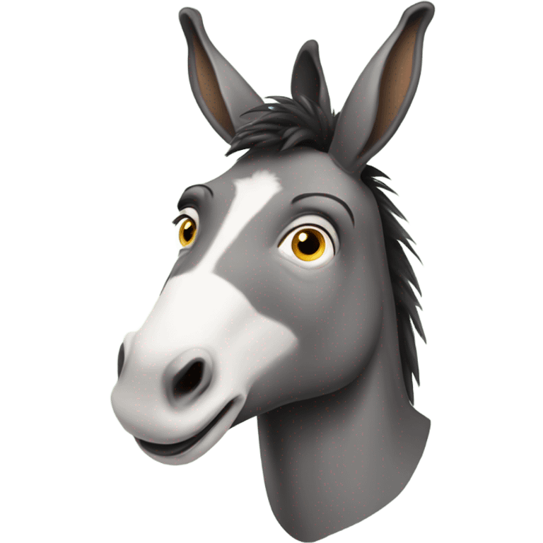 Smart donkey emoji