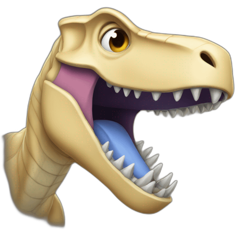 Chat sur dinosor emoji