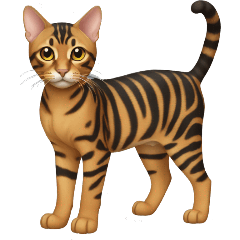 Toyger Cat Breed Full Body emoji