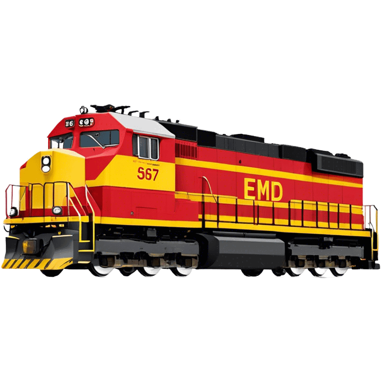 Diesel Locomotive - EMD SD70 (Model Year: 2021) (Iconic colour: Red and yellow) emoji