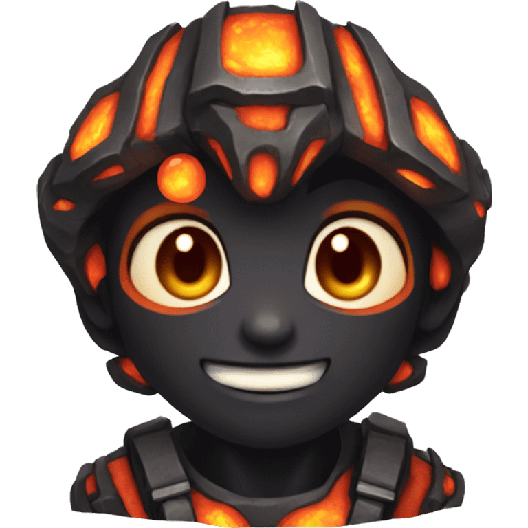 Asura of the lava and magma emoji