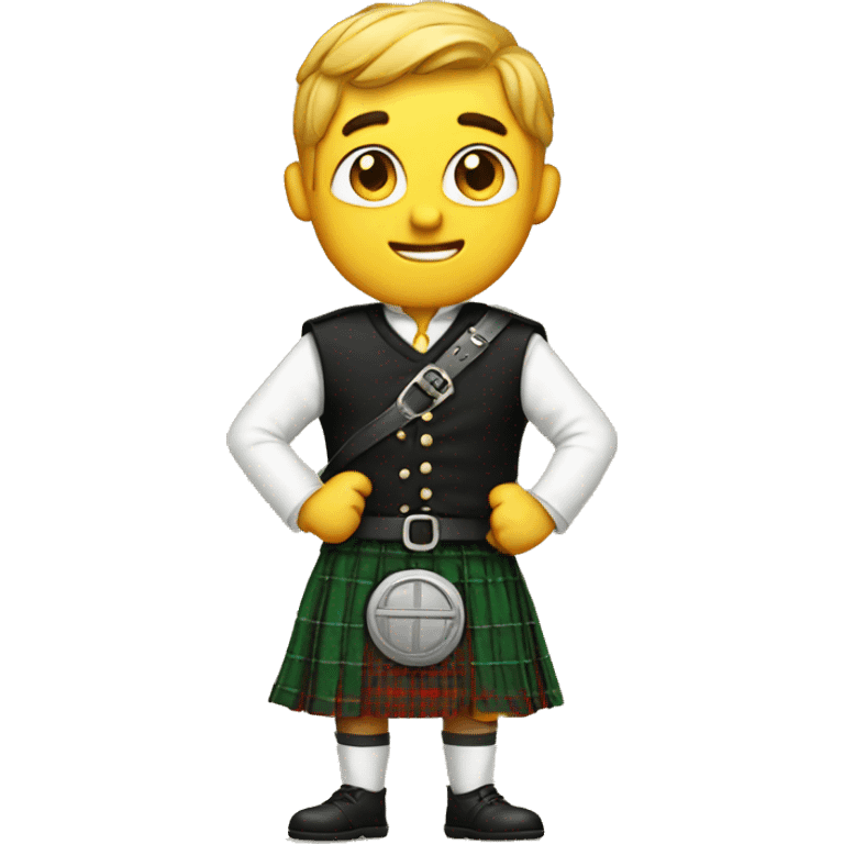 Emoji in a kilt emoji