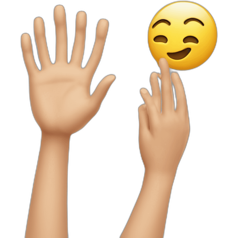 Je voudrais un émoticône qui représente des mains applaudissant avec enthousiasme. emoji